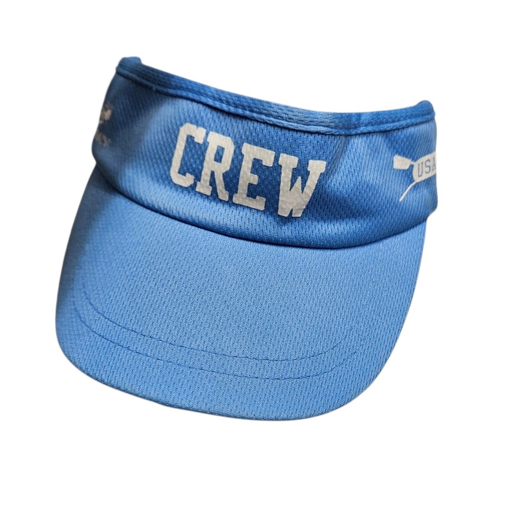 HEADSWEATS Blue Crew USA Athletic Visor Cap Hat Light Blue Sporty‎ Outdoor